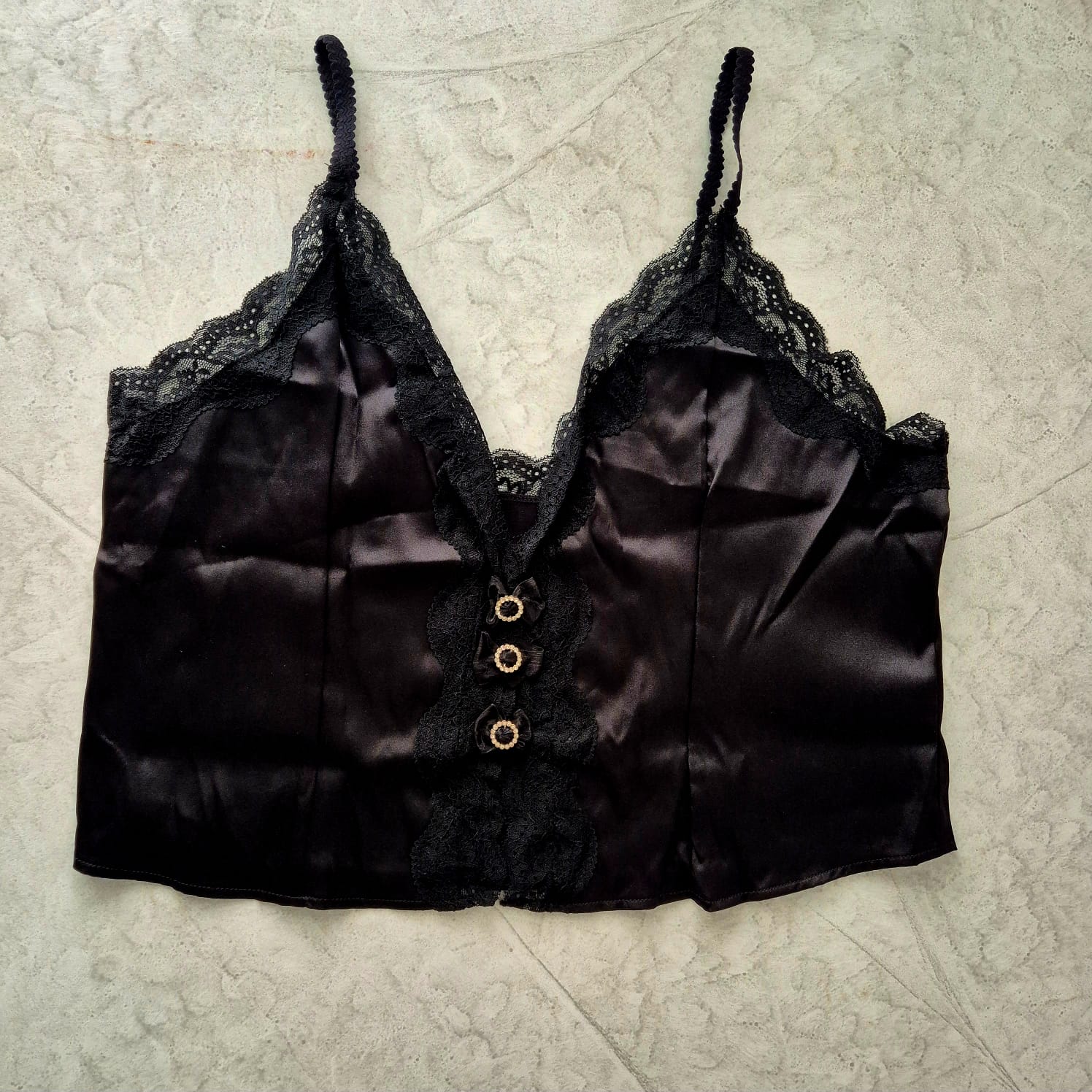 Set de Pijama Satinada | Negra