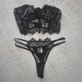 Conjunto Lencería | Top Corsetero y Panty Strappy
