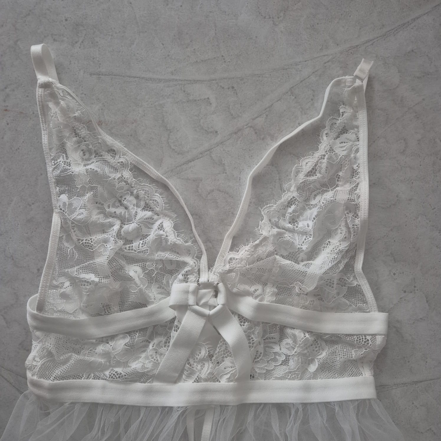 BabyDoll de Encaje Blanco