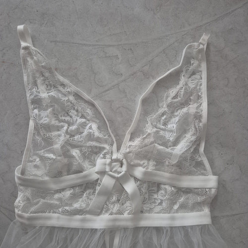 BabyDoll de Encaje Blanco