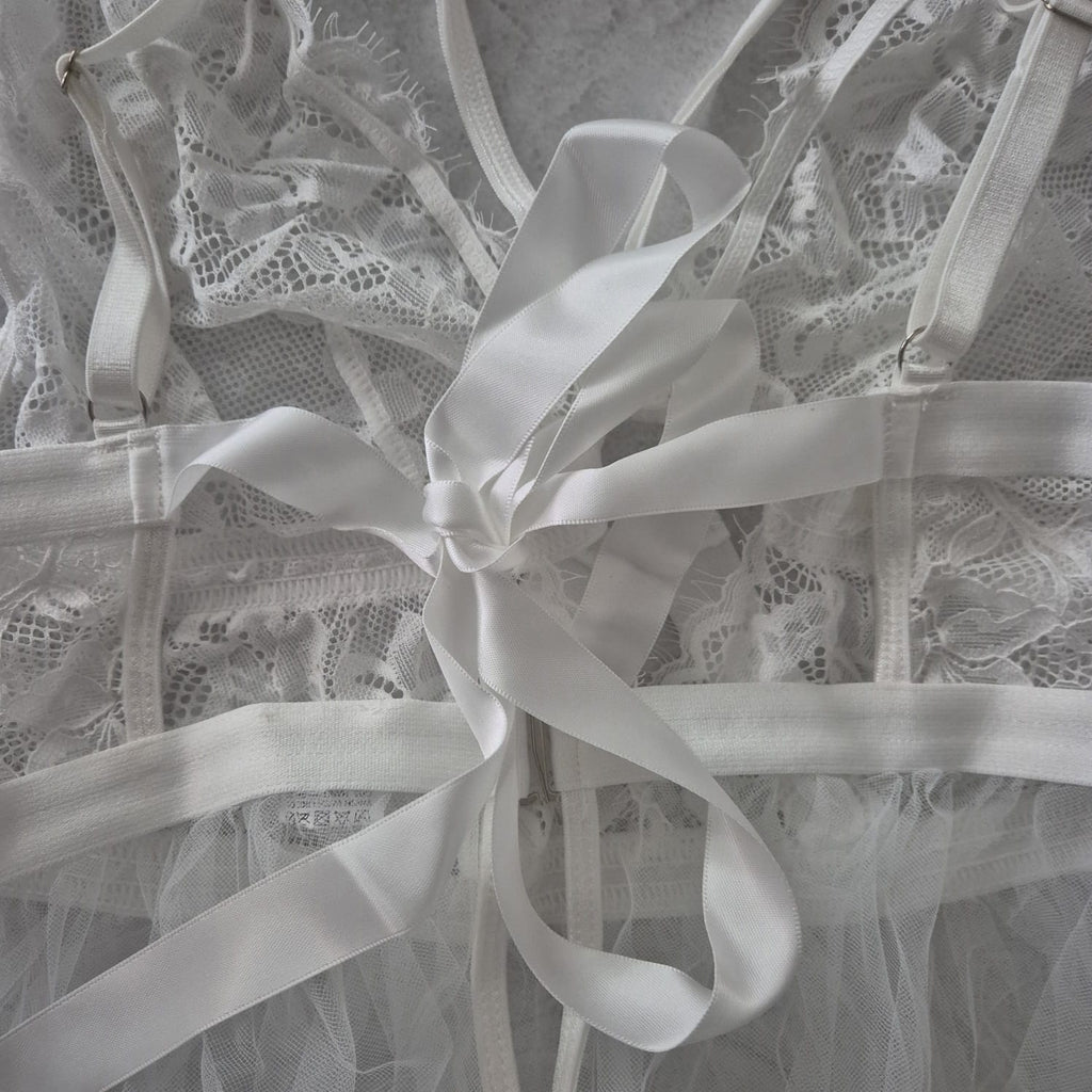 BabyDoll de Encaje Blanco