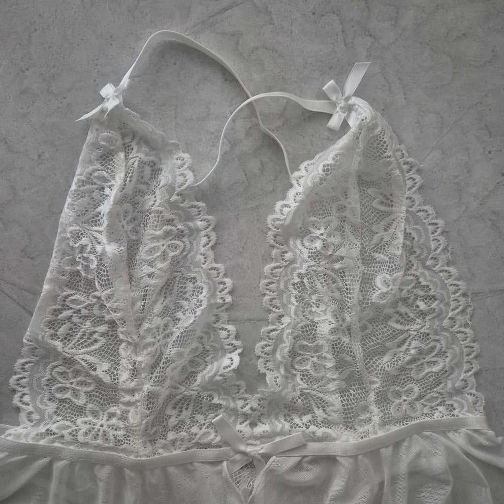 BabyDoll Blanco de Encaje | 1 pieza