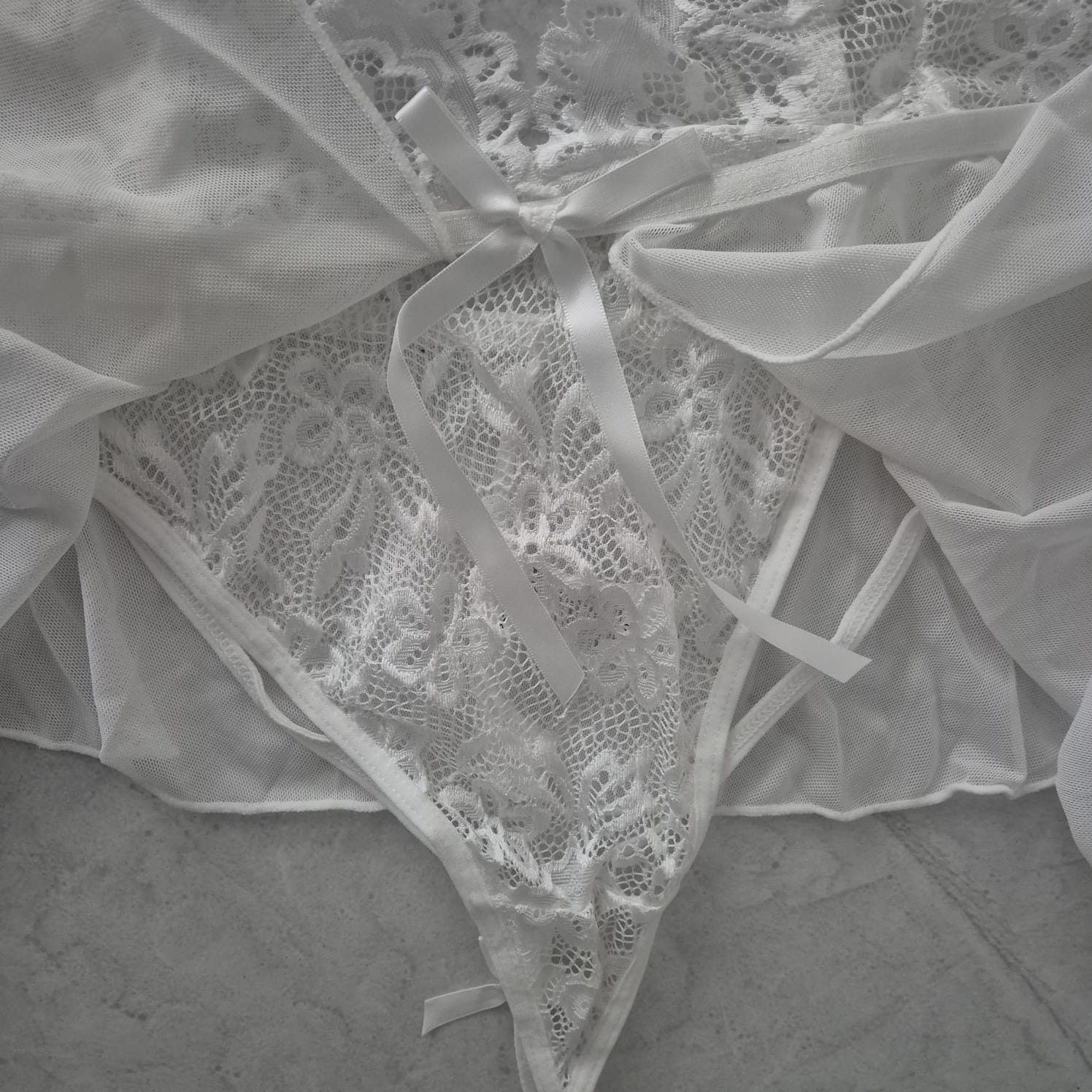BabyDoll Blanco de Encaje | 1 pieza
