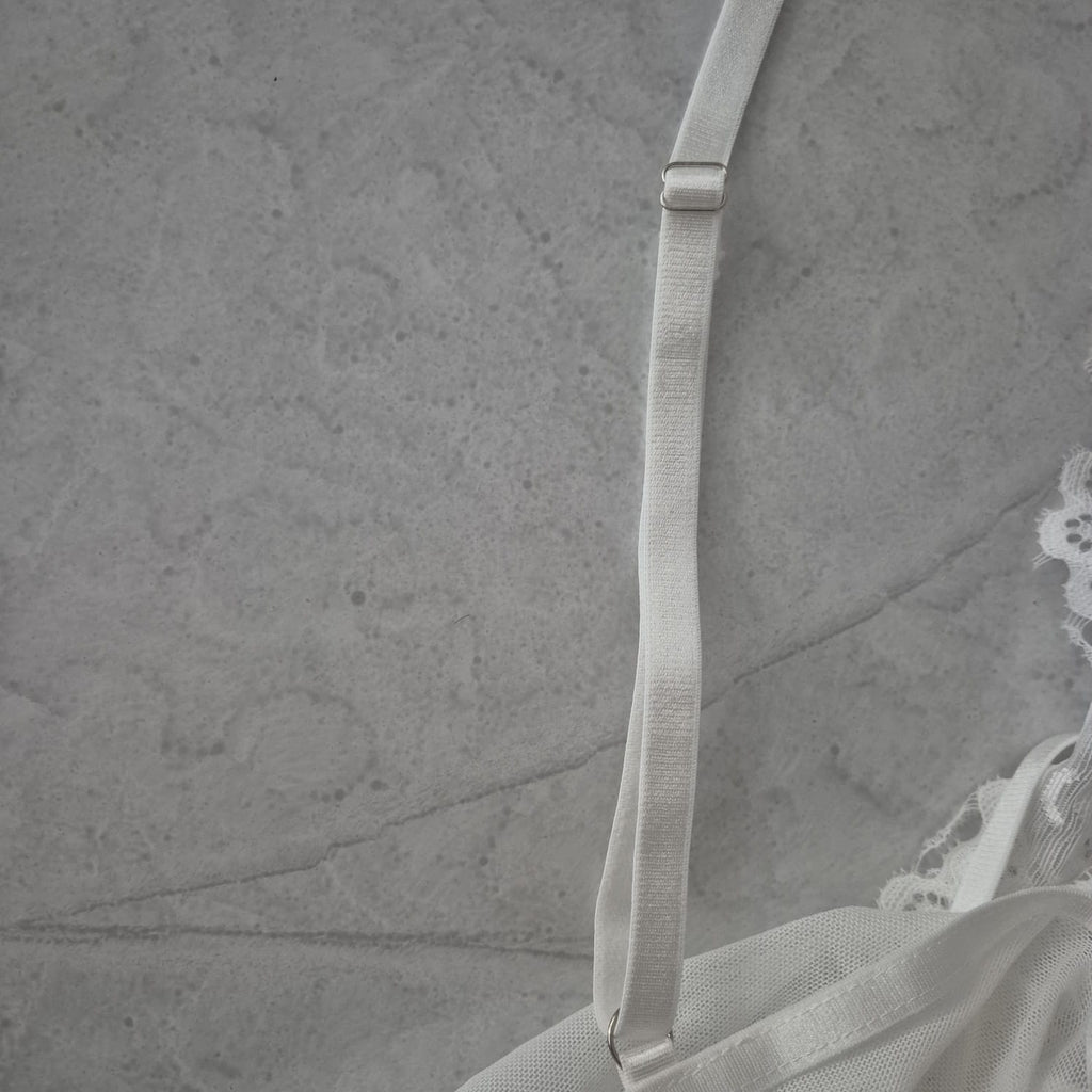 BabyDoll Blanco de Encaje | 1 pieza