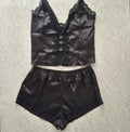 Set de Pijama Satinada | Negra